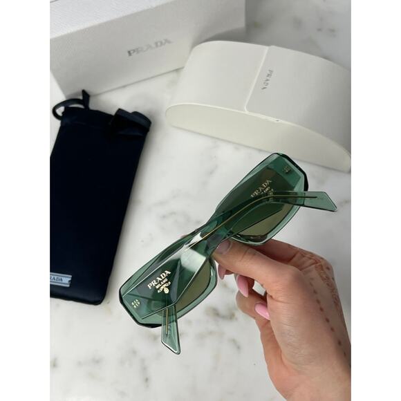 NEW Prada PR17WS Symbole Sunglasses in Sage Green - Picture 2 of 8